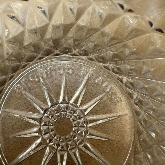 Arcoroc Arcopal France Diamond Star Clear Glass Small Berry Dessert 4 Bowls - Picture 4 of 9